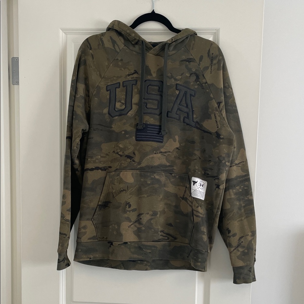 Men’s Under Armour Camouflage Hoodie with USA Print